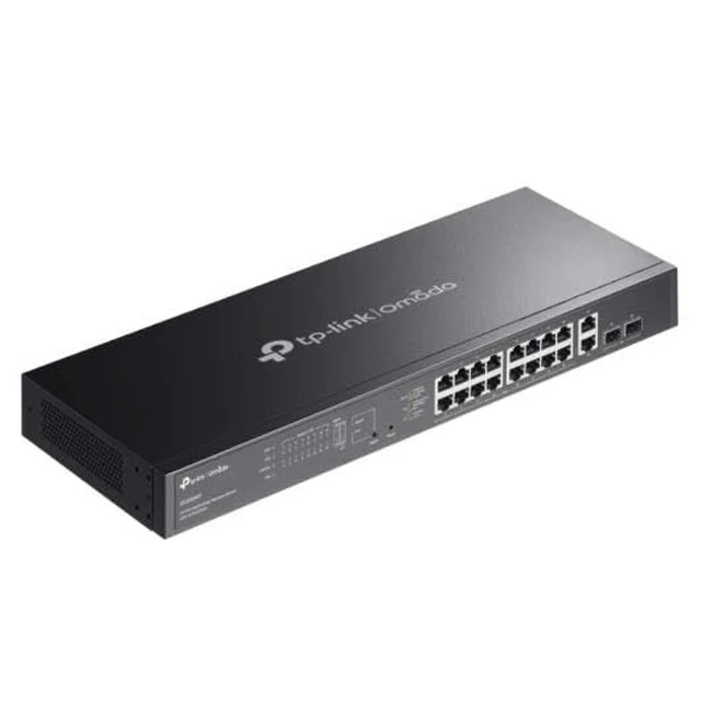 Alt view image 3 of 4 - Omada 20-Port Gigabit Easy Managed Switch, 16-Port PoE+, 250W PoE Budget, 2X Gigabit RJ45+2 x Gigabit SFP, Auto Recovery, Port Separation, SDN, VLAN, Central Cloud Management (ES220GMP)