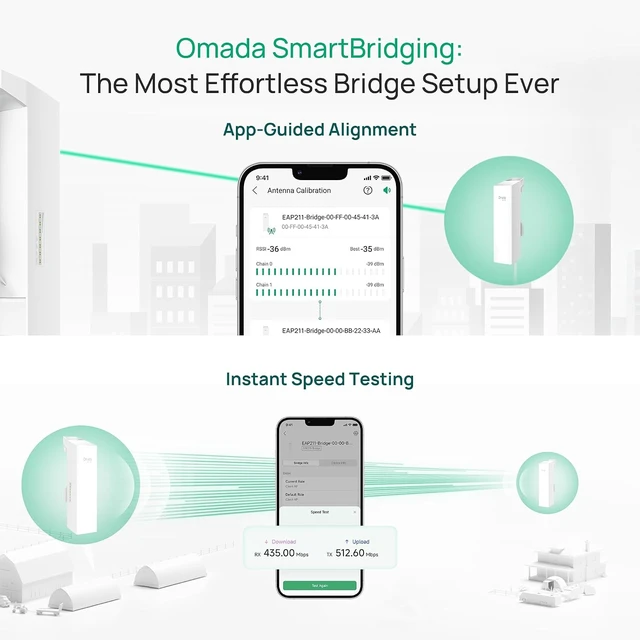 Alt view image 5 of 7 - Omada EAP211-Bridge KIT, Point to Point Wireless Bridge