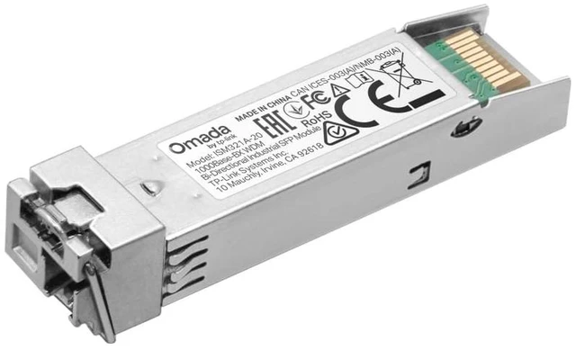 Main image of Omada 1.25GBase-BX, WDM Bi-Directional, Industrial SFP Module(ISM321A-20)