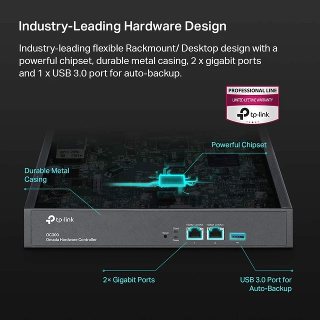Alt view image 3 of 7 - OC300, Hardware Controller, 2 Gigabit Ports