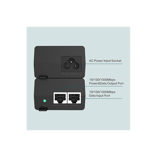 Alt view image 3 of 7 - Omada PoE+ Injector, Up to 30W, Gigabit, UL Certified(POE160S)