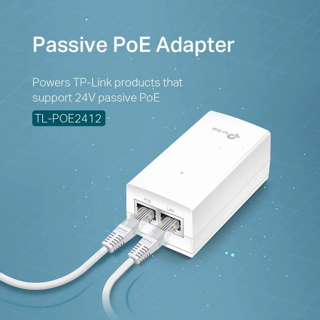 Alt view image 3 of 6 - Omada 24V PoE Injector, Gigabit, Up to 12W(POE2412G)