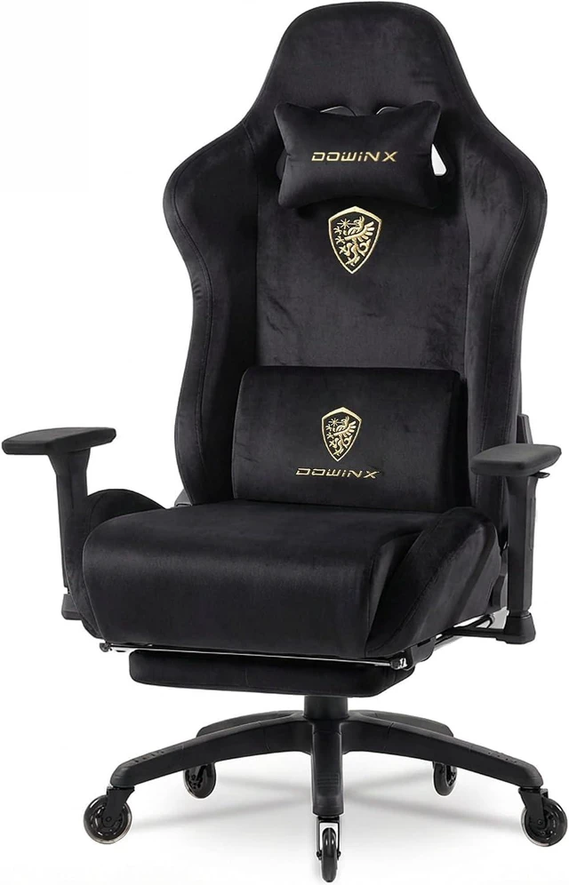 Main image of Big and Tall Gaming Chair with Suede Fabric Breathable