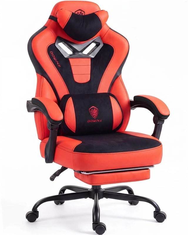 Main image of Big and Tall Gaming Chair for Adults with Footrest, Massage Lumbar