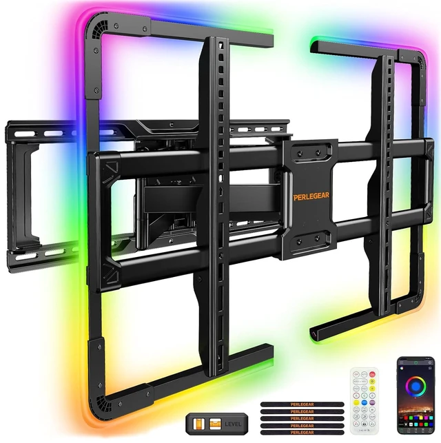 Main image of Full Motion TV Wall Mount with LED Light for 4990 inch TVs