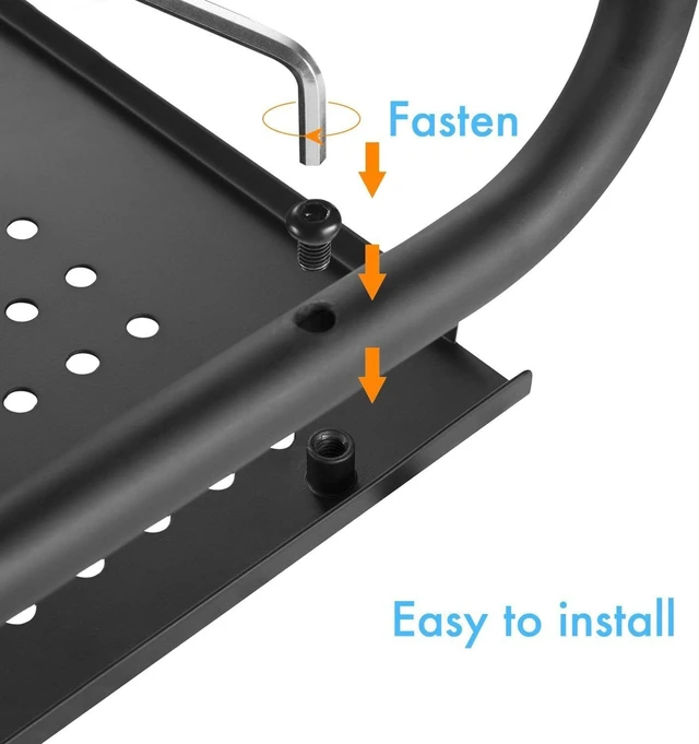 Alt view image 6 of 7 - Monitor Riser for Desk, Laptop Stand with Vented Steel Shelf, 2 Pack