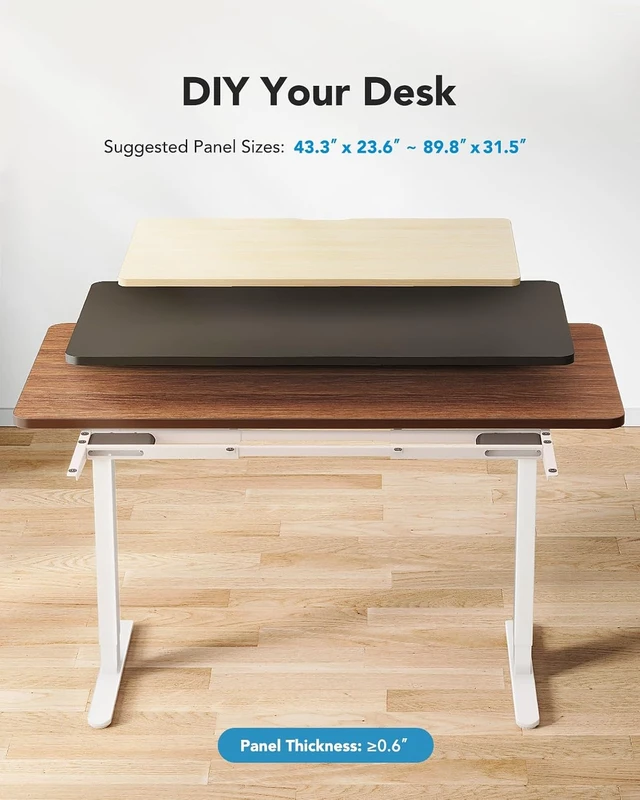 Alt view image 6 of 7 - Dual Motor Electric Standing Desk Frame, 265 lb Capacity, Black