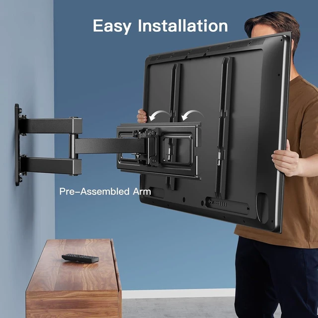 Alt view image 5 of 7 - Corner TV Wall Mount for 2665 inch TVs up to 70 lbs