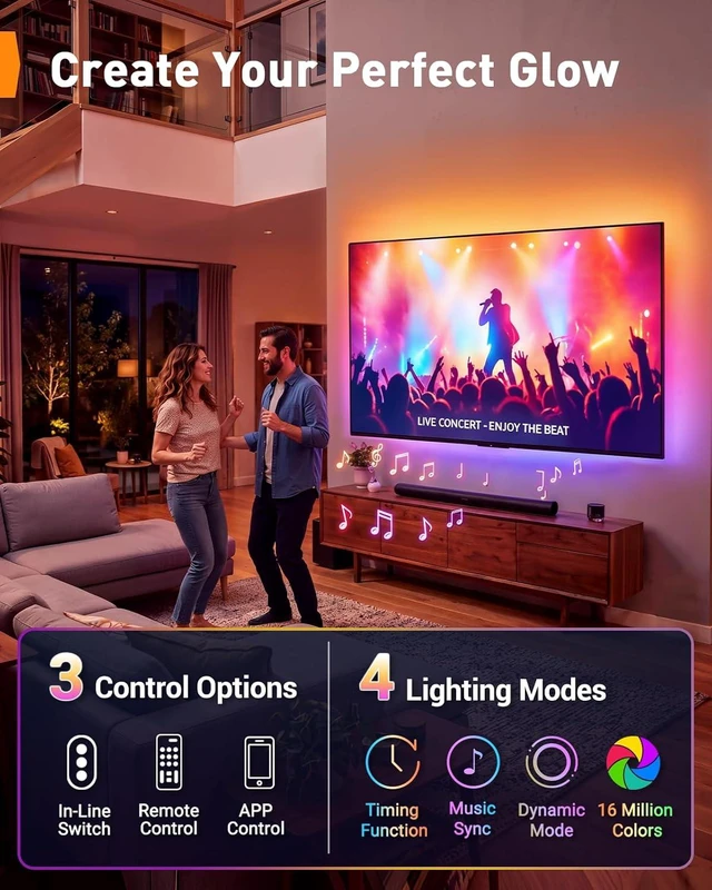 Alt view image 4 of 7 - Full Motion TV Wall Mount with LED Backlight for 4490 Inch TVs