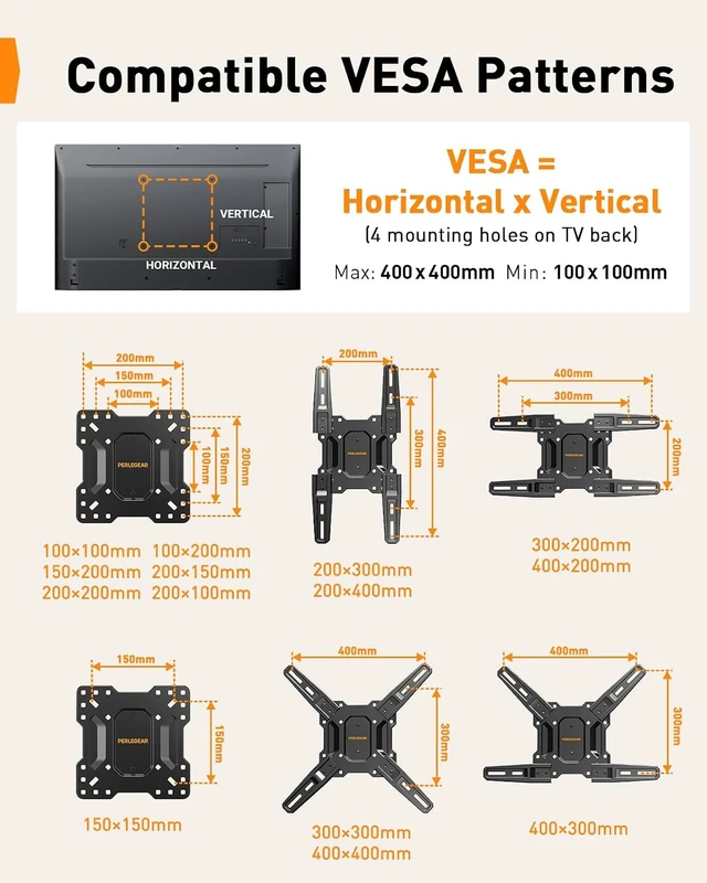 Alt view image 3 of 7 - Full Motion TV Mount for 2665 inch TVs up to 82 lbs