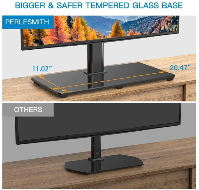 Alt view image 2 of 7 - Tabletop TV Stand for 32-82 inch TVs