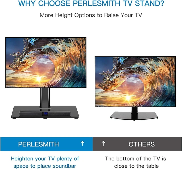 Alt view image 5 of 7 - Tabletop TV Stand for 32-82 inch TVs