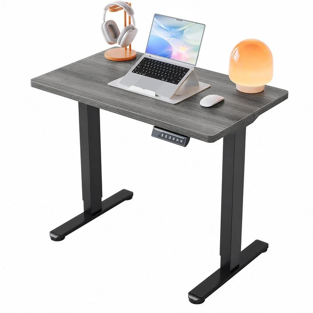 Main image of 32x19 Inch Small Electric Standing Desk, Adjustable, Grey