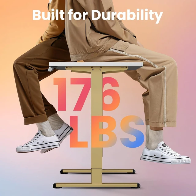Alt view image 5 of 7 - 48x24 Inch Electric Standing Desk, Height Adjustable