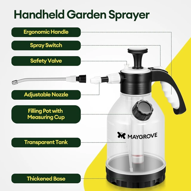 Alt view image 3 of 7 - 50oz Pump Sprayer, Hand Water Spray Bottle