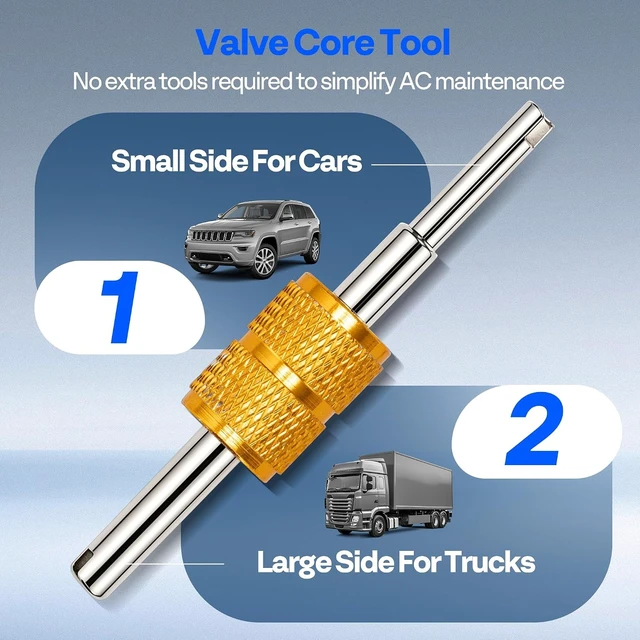 Alt view image 5 of 7 - AC R134a Adapter Tool Kit with Quick Couplers and Can Taps