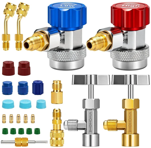 Main image of AC R134a Adapter Tool Kit with Quick Couplers and Can Taps