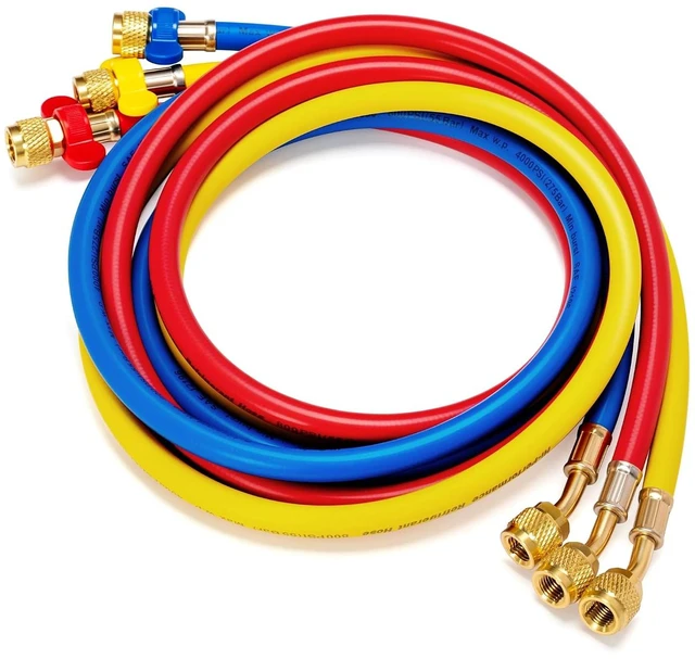 Main image of 5 ft R410A HVAC Refrigerant Charging & Recovery Hoses