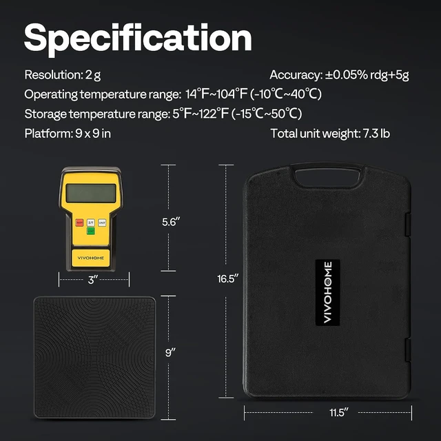 Alt view image 7 of 7 - 100 LBS High Precision Electronic Digital Refrigerant Scale HVAC