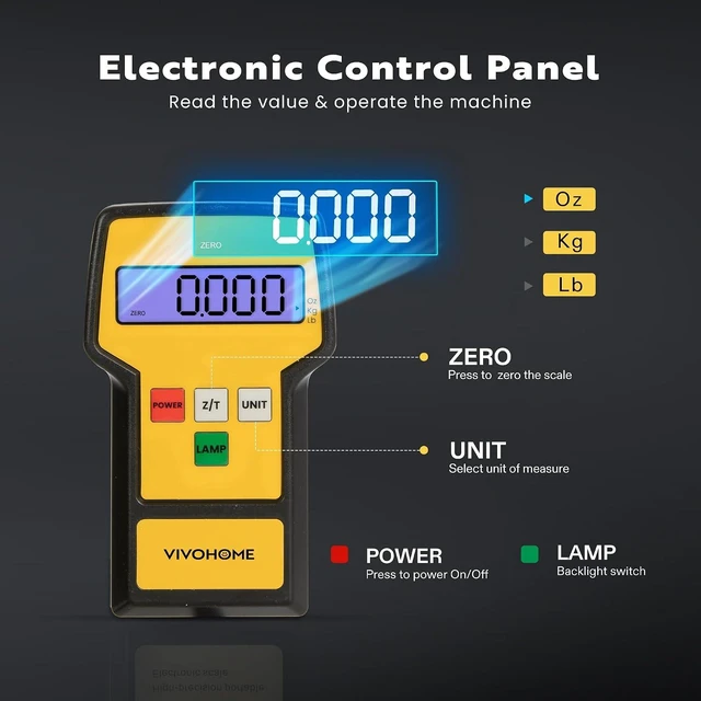 Alt view image 4 of 7 - 220 LBS High Precision Electronic Digital Refrigerant Scale HVAC