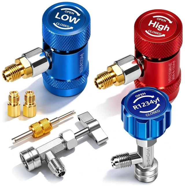 Main image of R1234yf Adapter Tool Kit with Quick Couplers and Can Taps