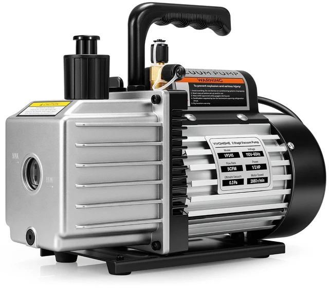Main image of 110V 1/2 HP 5 CFM Dual Stage HVAC Vacuum Pump for R134a R410a R22