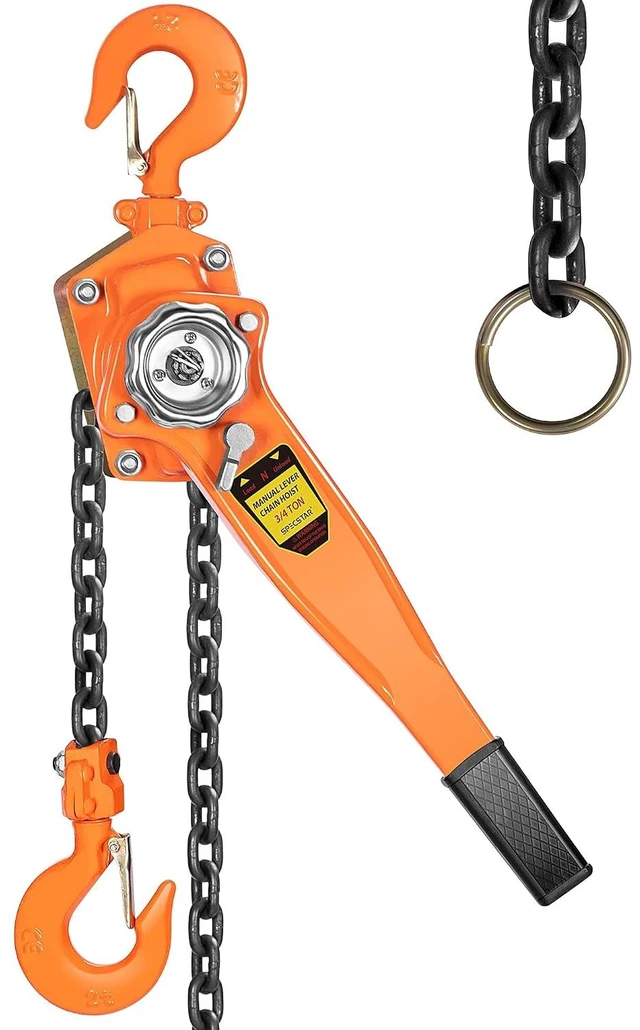 Main image of Lever Chain Hoist 3/4 Ton 1650 Lbs Capacity