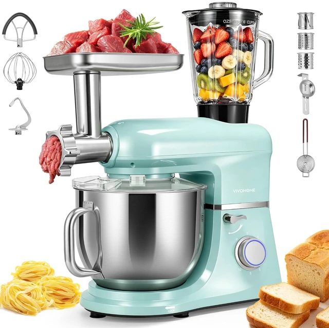 Main image of 6-in-1 Stand Mixer, 8.5-Quart Tilt-Head Mixer, 10 Speeds, Blue