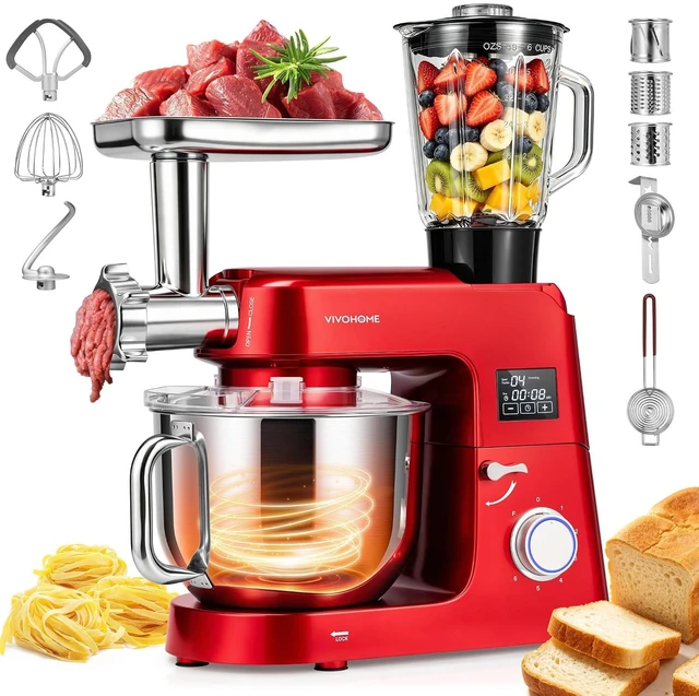 Main image of 9-in-1 Stand Mixer with Fermentation & Timer, 7.5-Quart, Red