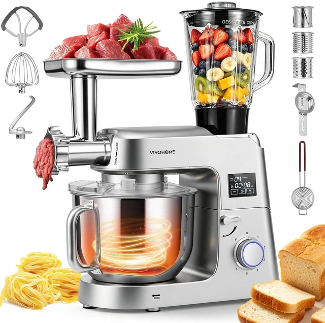 Main image of 9-in-1 Stand Mixer with Fermentation & Timer, 7.5-Quart, Silver