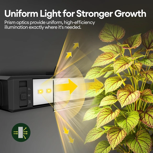 Alt view image 4 of 7 - Plant Grow Light 1ft, Tunable Full Spectrum LED Grow Light Strips 28W (4 x 7W), T5 Growing Lamp with Timer & Dimming Controller for Indoor Plants, Greenhouse, High PPFD, 4-Pack