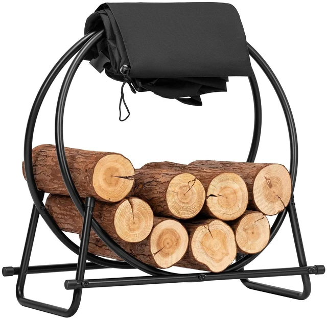 Main image of 28 Inches Firewood Log Rack Hoop with Cover