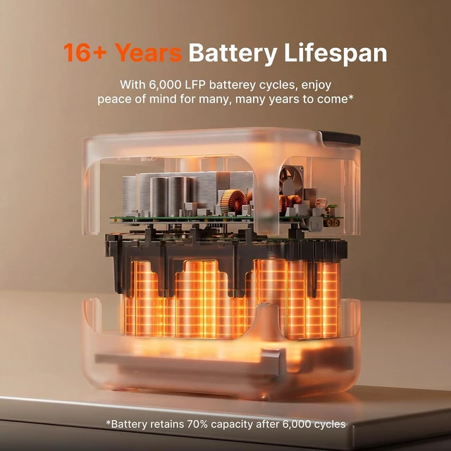 Alt view image 4 of 7 - HomePower 2000 Plus v2 and 2x Battery & 2x200W, 2048Wh, 2400W