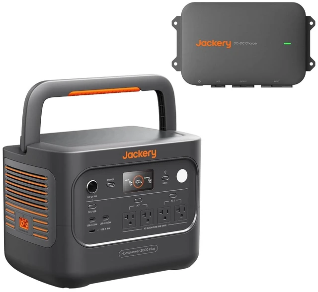 Main image of HomePower 2000 Plus v2 and DC-DC Alternator Charger, 2048Wh, 2400W