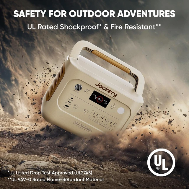 Alt view image 7 of 7 - Explorer 1000 v2 and Size M Carrying Case,1070Wh,1500W (Dune White)