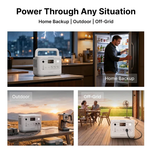 Alt view image 4 of 7 - HomePower 1000 v2 Solar Generator & 100W Air Solar Panel (White)