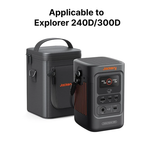 Alt view image 2 of 5 - Jackery Carrying Case Bag (Mini) for Explorer 240D/300D Portable Power Station - Black (Power Station Not Included)
