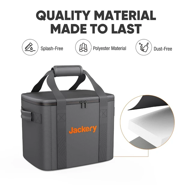 Alt view image 3 of 5 - Jackery Carrying Case Bag (M Size) - Black