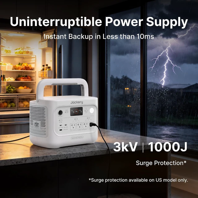 Alt view image 4 of 7 - HomePower 1000 Plus v2 Portable Power Station (White)