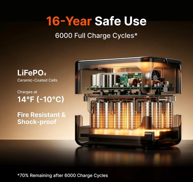 Alt view image 6 of 7 - HomePower 1000 Plus v2 and Battery Pack 2000 & 2x100Wair