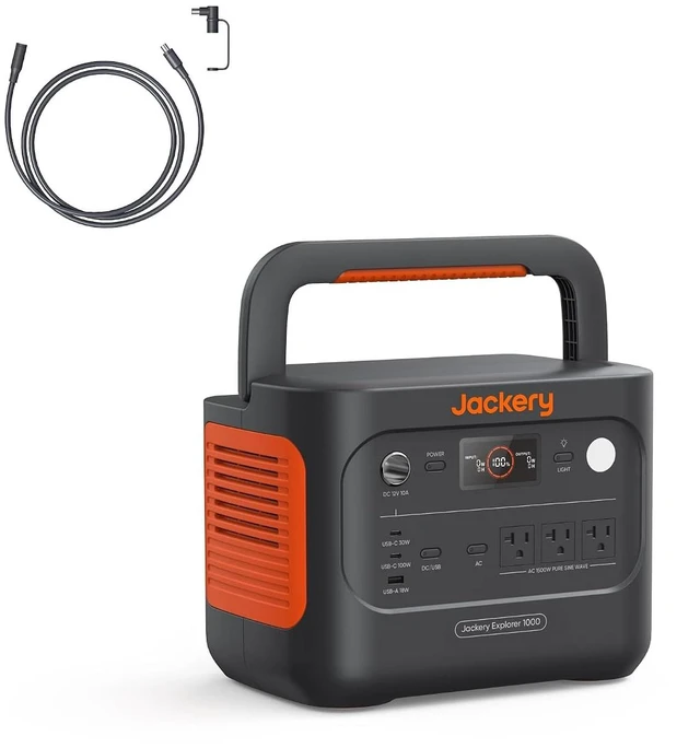 Main image of Explorer 1000 v2 and Extension Cable,1070Wh,1500W AC
