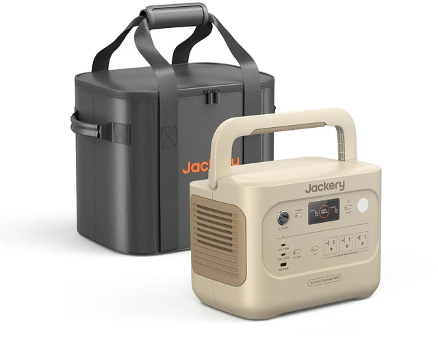 Main image of Explorer 1000 v2 and Size M Carrying Case,1070Wh,1500W (Dune White)