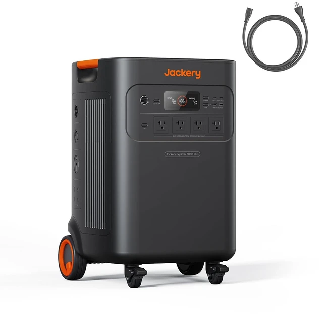 Main image of Solar Generator 5000 Plus Portable Power Station with AC Cable, 5000Wh LiFePO4, 7200W 120V/240V AC Output, Expandable to 60kWh, Essential Home Backup for Power Outages (Solar Panel Optional)