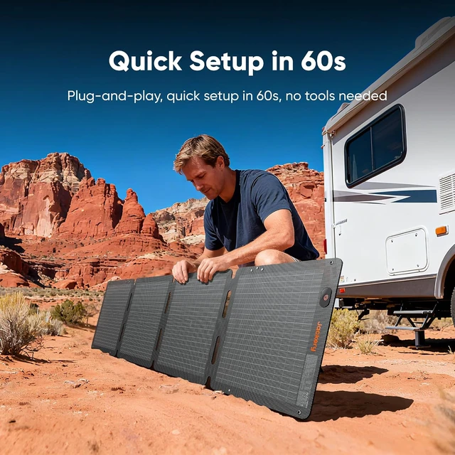 Alt view image 6 of 6 - SolarSaga 100W Air Solar Panel,Bifacial
