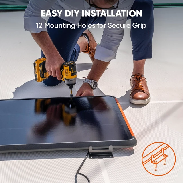 Alt view image 4 of 7 - SolarSaga 100 Prime Bifacial DIY Solar Panel,100W