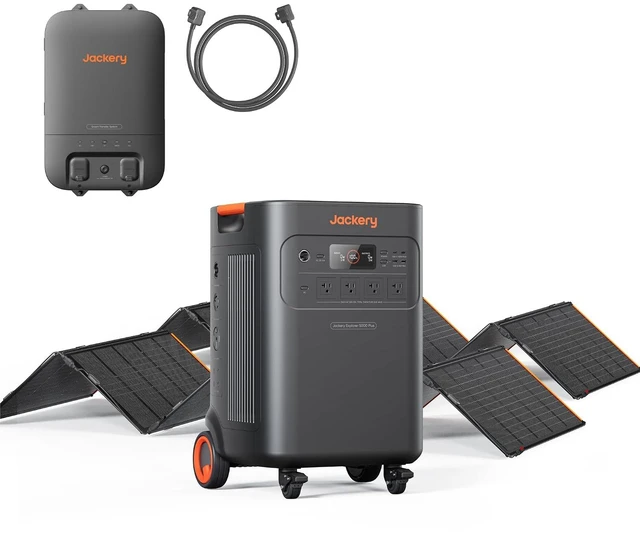 Main image of Solar Generator 5000 Plus and 2x500W & Transfer Switch, 5040Wh