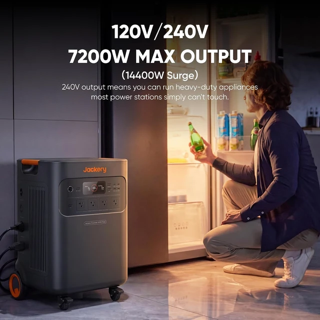 Alt view image 3 of 7 - Explorer 5000 Plus Power Station, 5040Wh, 7200W AC Output