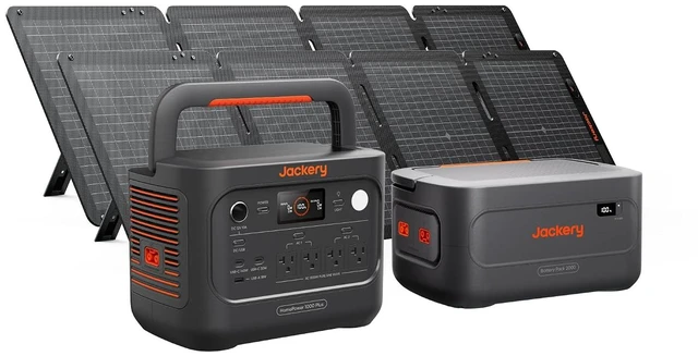 Main image of HomePower 1000 Plus v2 and Battery Pack 2000 & 2x100Wair