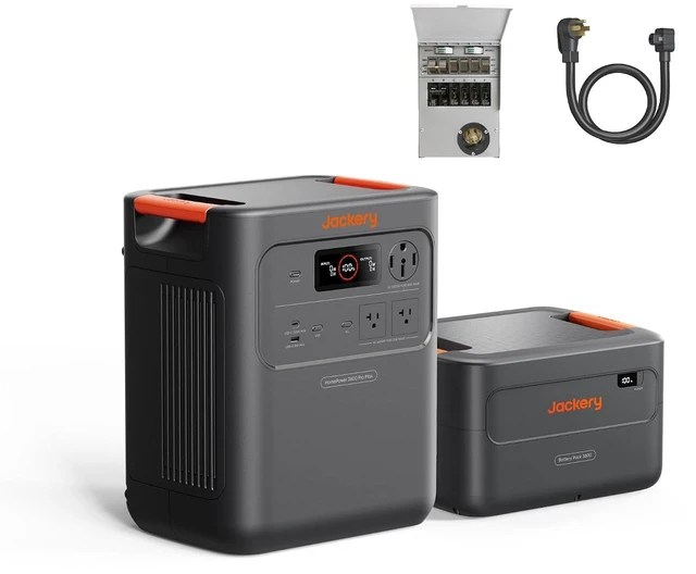 Main image of HomePower 3600 Pro Max and Battery, MTS & 40A Cable, 7168Wh