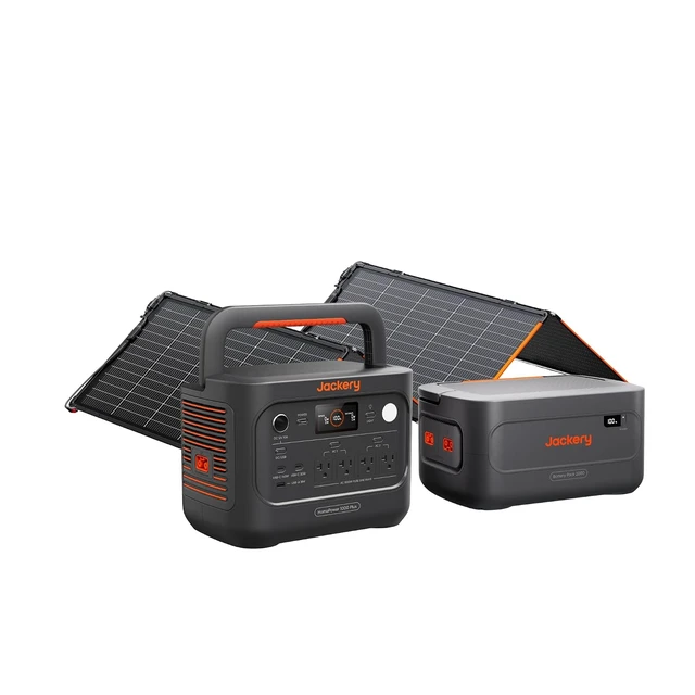 Main image of HomePower 1000 Plus v2 and Battery Pack 2000 & 340Wx